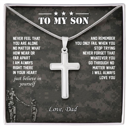 To My Son - Cross Necklace